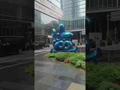 316L SS Lawn And Garden tượng và tác phẩm điêu khắc Blue Baking Varnished