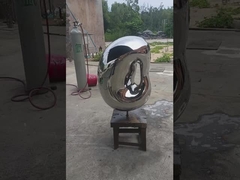 điêu khắc sân vườn nhỏ bằng thép không gỉ, đồ trang trí trong nhà cao 1m cho khách sạn