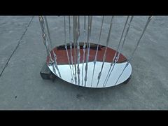 Thép không gỉ được đánh bóng ếch trừu tượng,Vật trang trí vườn động vật