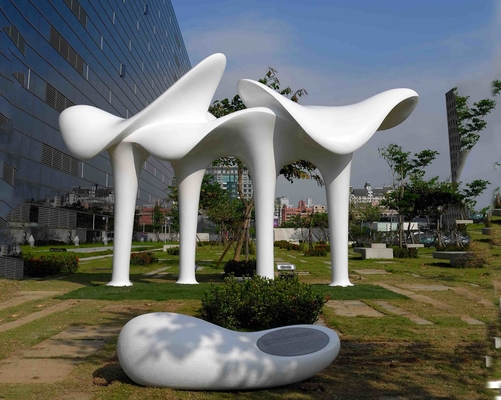 Nghệ thuật công cộng Điêu khắc kim loại ngoài trời Thép không gỉ cho trang trí Plaza